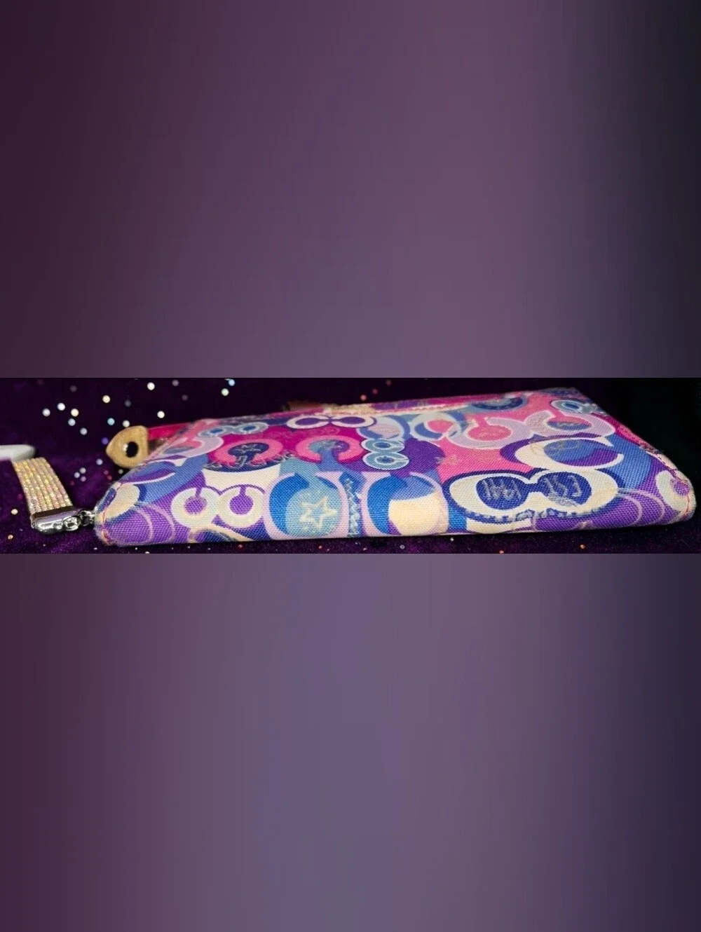 Coach Poppy Pop C Signature Graffiti Universal Pouch/Wristlet From Early 2010's